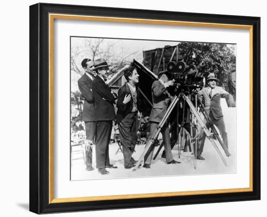 Charlie Chaplin. "The Gold Rush" 1925, Directed by Charles Chaplin-null-Framed Photographic Print