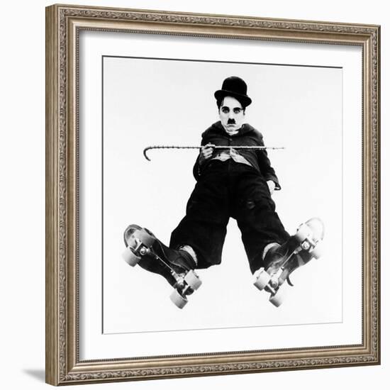 Charlie Chaplin, the Rink, 1916-null-Framed Photographic Print