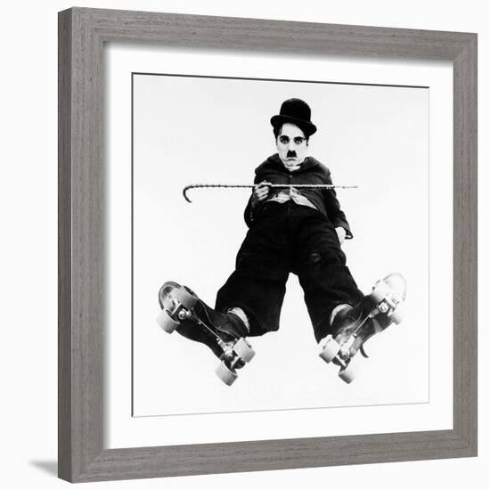 Charlie Chaplin, the Rink, 1916-null-Framed Photographic Print