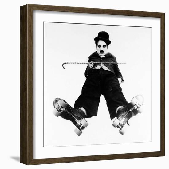 Charlie Chaplin, the Rink, 1916-null-Framed Photographic Print