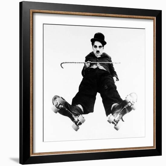 Charlie Chaplin, the Rink, 1916-null-Framed Photographic Print