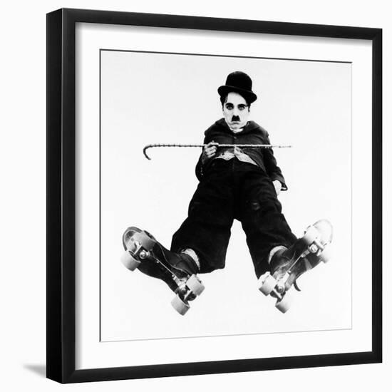 Charlie Chaplin, the Rink, 1916-null-Framed Photographic Print