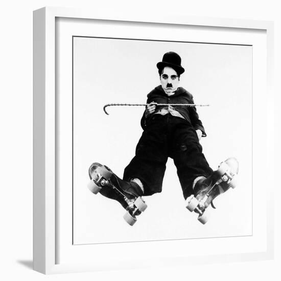 Charlie Chaplin, the Rink, 1916-null-Framed Photographic Print