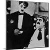 Charlie Chaplin with Eric Campbell in The Rink-null-Mounted Premium Photographic Print