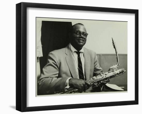 Charlie Fowlkes, Baritone Saxophonist with the Count Basie Orchestra, C1950S-Denis Williams-Framed Photographic Print