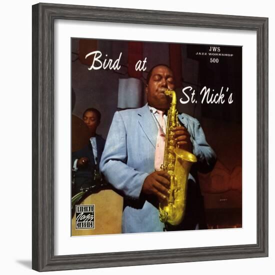 Charlie Parker, Bird at St. Nick's-null-Framed Art Print