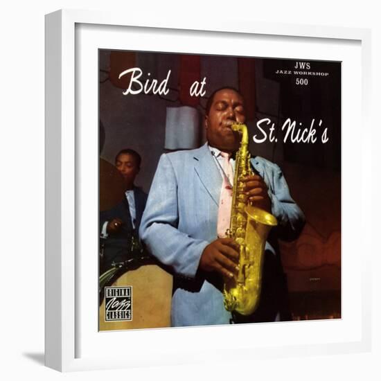 Charlie Parker, Bird at St. Nick's--Framed Art Print