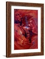 Charlie Parker: Bluebird-Shen-Framed Art Print