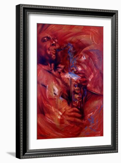 Charlie Parker: Bluebird-Shen-Framed Premium Giclee Print