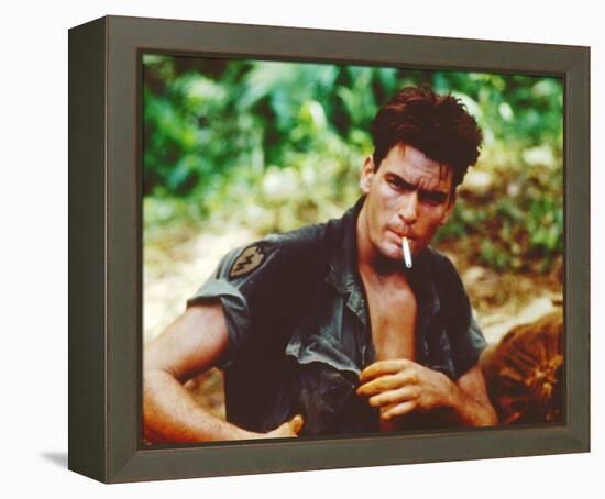 Charlie Sheen - Platoon-null-Framed Stretched Canvas