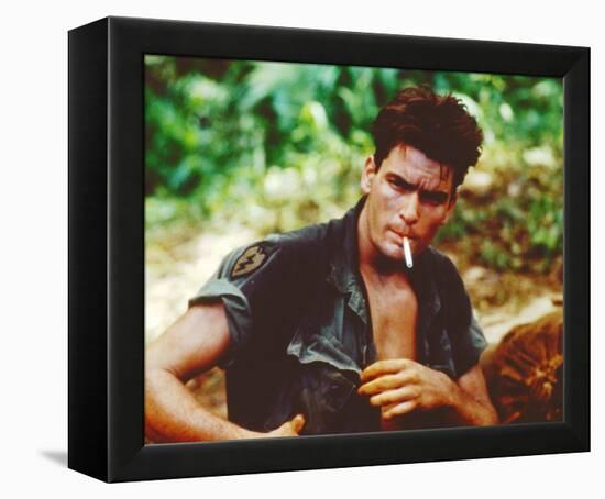 Charlie Sheen - Platoon-null-Framed Stretched Canvas