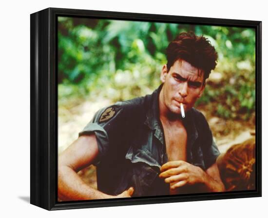 Charlie Sheen - Platoon-null-Framed Stretched Canvas