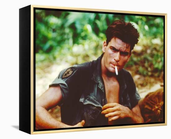 Charlie Sheen - Platoon-null-Framed Stretched Canvas