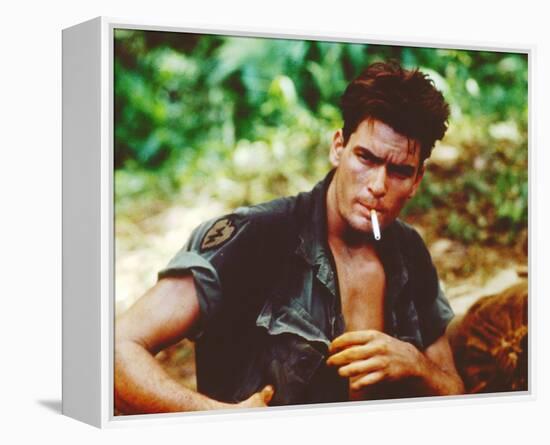 Charlie Sheen - Platoon-null-Framed Stretched Canvas