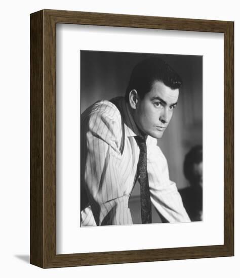 Charlie Sheen-null-Framed Photo