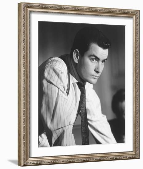 Charlie Sheen-null-Framed Photo