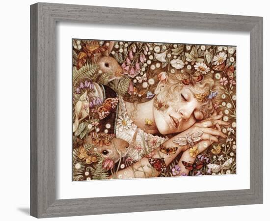 Charlotte Asleep-Anne Yvonne Gilbert-Framed Giclee Print