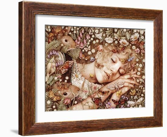 Charlotte Asleep-Anne Yvonne Gilbert-Framed Giclee Print