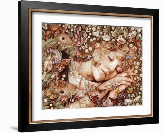 Charlotte Asleep-Anne Yvonne Gilbert-Framed Giclee Print