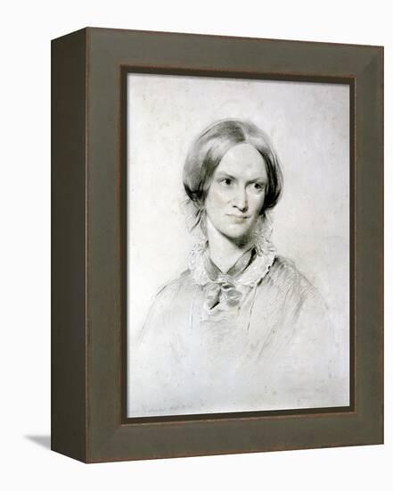 Charlotte Bronte, English Novelist, 1850-George Richmond-Framed Premier Image Canvas