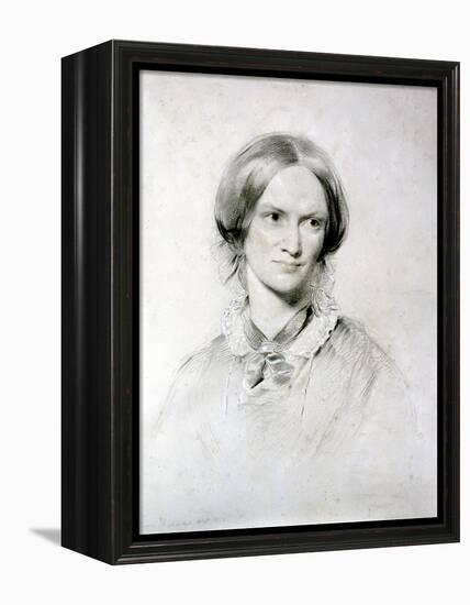 Charlotte Bronte, English Novelist, 1850-George Richmond-Framed Premier Image Canvas