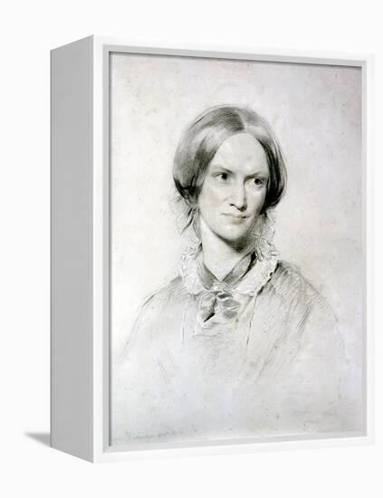 Charlotte Bronte, English Novelist, 1850-George Richmond-Framed Premier Image Canvas