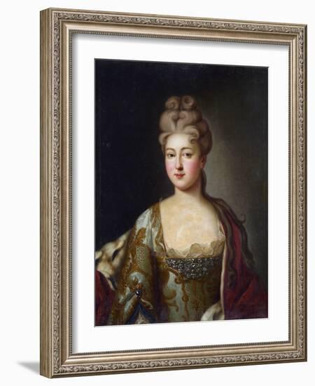 Charlotte De Brunswick-Lunebourg (Brunswick Lunebourg) - Portrait of Princess Charlotte of Brunswic-Unknown Artist-Framed Giclee Print