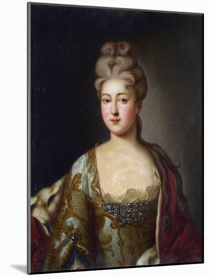 Charlotte De Brunswick-Lunebourg (Brunswick Lunebourg) - Portrait of Princess Charlotte of Brunswic-Unknown Artist-Mounted Giclee Print