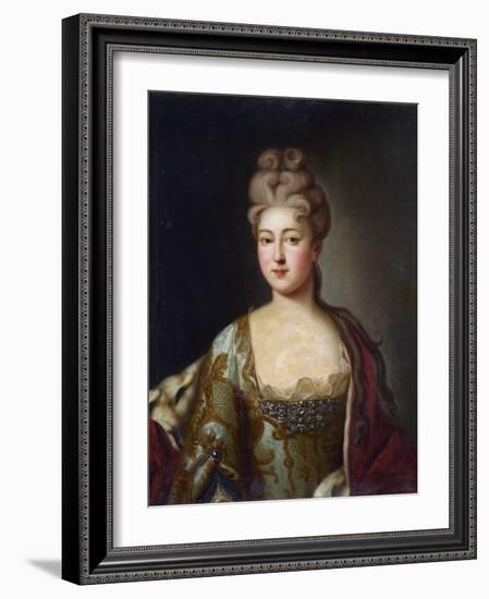 Charlotte De Brunswick-Lunebourg (Brunswick Lunebourg) - Portrait of Princess Charlotte of Brunswic-Unknown Artist-Framed Giclee Print