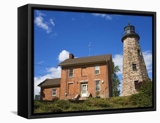 Charlotte-Genesee Lighthouse Museum, Rochester, New York State, USA-Richard Cummins-Framed Premier Image Canvas