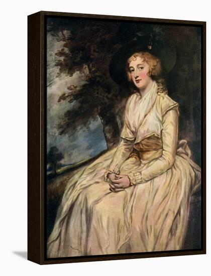 Charlotte, Lady Milnes 18th Century-George Romney-Framed Premier Image Canvas