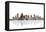 Charlotte NC Skyline BW 1-Marlene Watson-Framed Premier Image Canvas