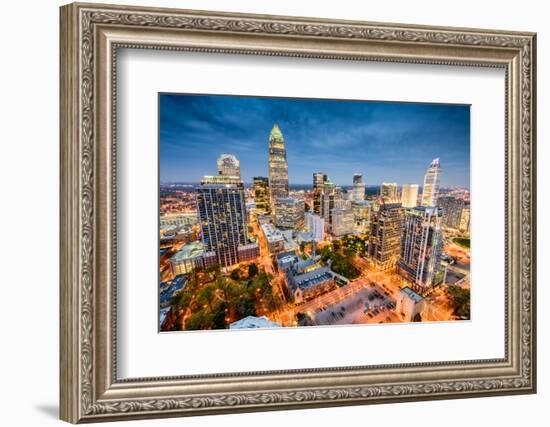 Charlotte, North Carolina, USA Uptown Cityscape.-SeanPavonePhoto-Framed Photographic Print