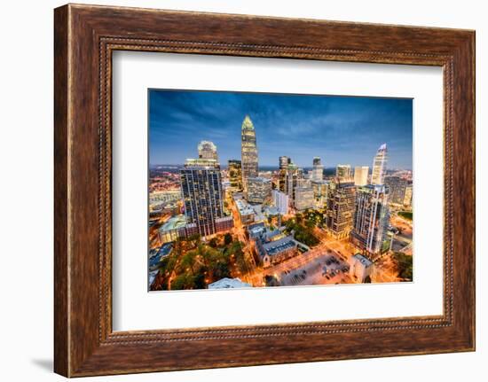 Charlotte, North Carolina, USA Uptown Cityscape.-SeanPavonePhoto-Framed Photographic Print