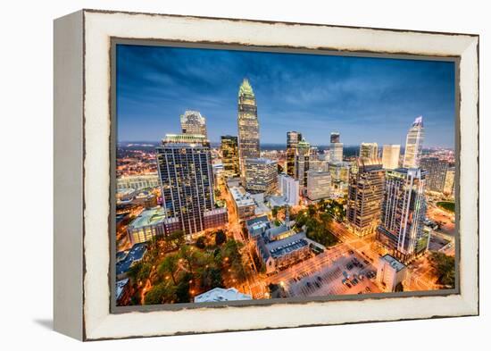 Charlotte, North Carolina, USA Uptown Cityscape.-SeanPavonePhoto-Framed Premier Image Canvas