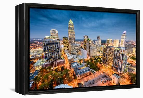 Charlotte, North Carolina, USA Uptown Cityscape.-SeanPavonePhoto-Framed Premier Image Canvas