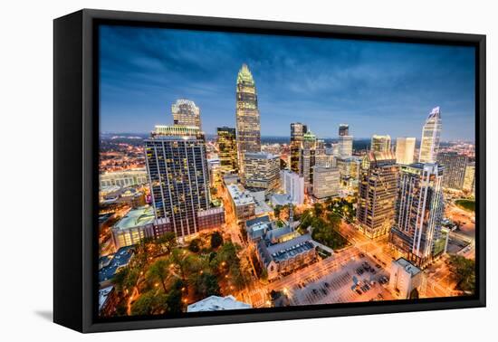 Charlotte, North Carolina, USA Uptown Cityscape.-SeanPavonePhoto-Framed Premier Image Canvas