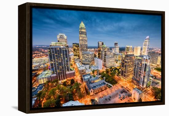 Charlotte, North Carolina, USA Uptown Cityscape.-SeanPavonePhoto-Framed Premier Image Canvas