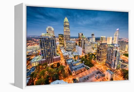 Charlotte, North Carolina, USA Uptown Cityscape.-SeanPavonePhoto-Framed Premier Image Canvas