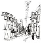 Cornmarket Street, 2019 (Pen and Ink)-Charlotte Orr-Giclee Print