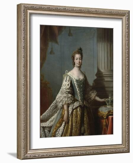 Charlotte Sophia of Mecklenburg-Strelitz, 1762-Allan Ramsay-Framed Giclee Print