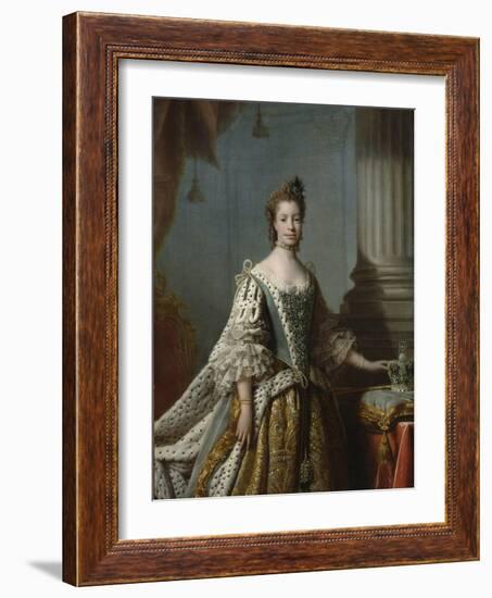 Charlotte Sophia of Mecklenburg-Strelitz, 1762-Allan Ramsay-Framed Giclee Print