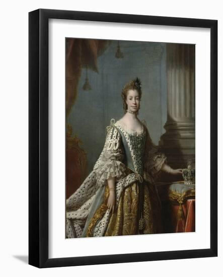 Charlotte Sophia of Mecklenburg-Strelitz, 1762-Allan Ramsay-Framed Giclee Print