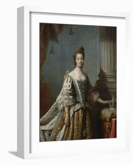 Charlotte Sophia of Mecklenburg-Strelitz, 1762-Allan Ramsay-Framed Giclee Print