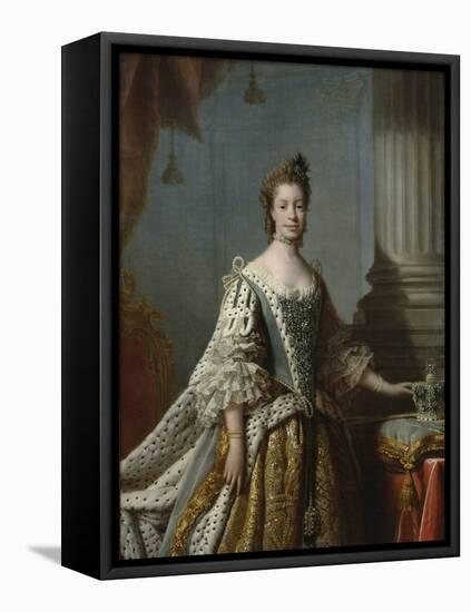 Charlotte Sophia of Mecklenburg-Strelitz, 1762-Allan Ramsay-Framed Premier Image Canvas