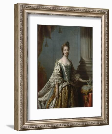 Charlotte Sophia of Mecklenburg-Strelitz, 1762-Allan Ramsay-Framed Giclee Print