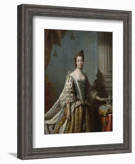 Charlotte Sophia of Mecklenburg-Strelitz, 1762-Allan Ramsay-Framed Giclee Print