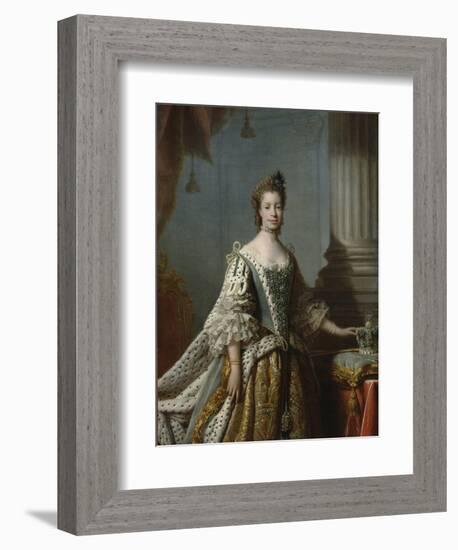 Charlotte Sophia of Mecklenburg-Strelitz, 1762-Allan Ramsay-Framed Giclee Print