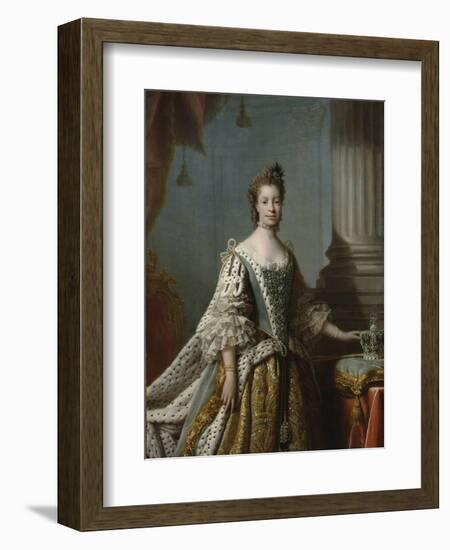 Charlotte Sophia of Mecklenburg-Strelitz, 1762-Allan Ramsay-Framed Giclee Print