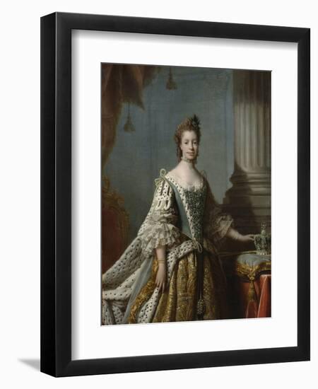 Charlotte Sophia of Mecklenburg-Strelitz, 1762-Allan Ramsay-Framed Giclee Print